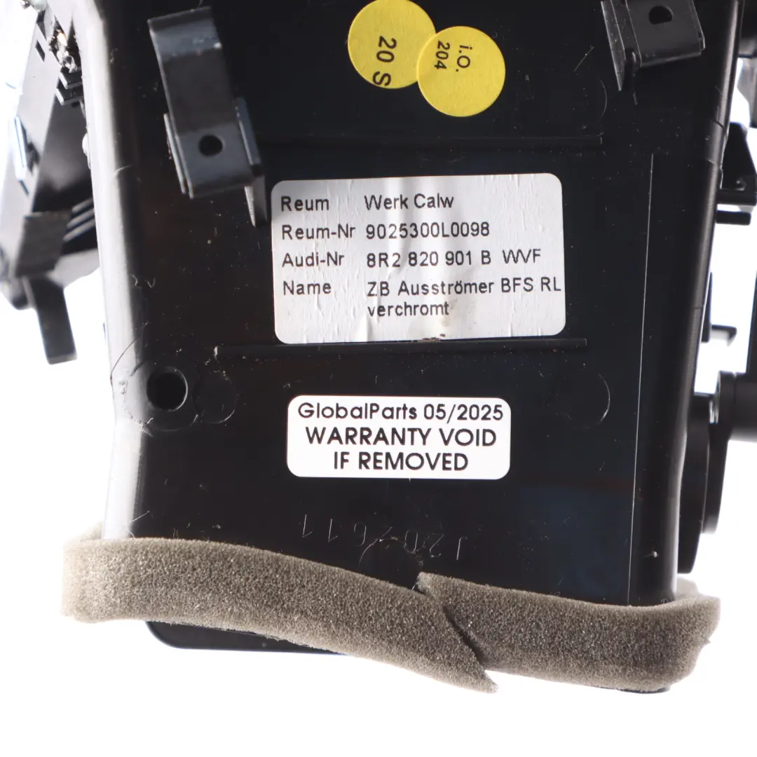 Vent Grille Dashboard Dash Left N/S Passenger Side to Audi Q5 8R Air with Part number 8R2820901B Audi Q5 8R Air Vent Grille Dashboard Dash Left N/S Passenger Side - SKU RHD-8R2820901B - Part number 8R2820901B