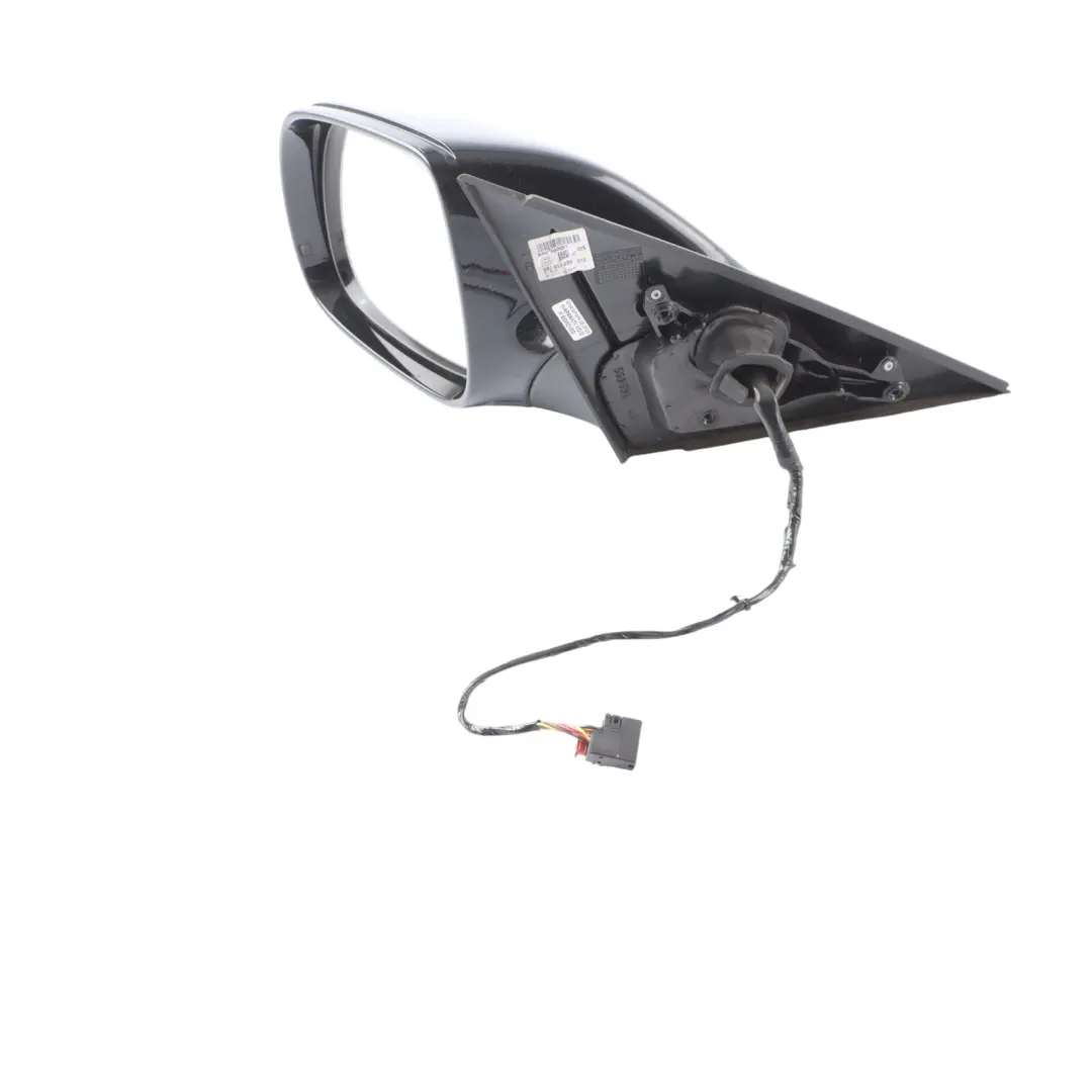 Audi Q5 8R Electric Mirror Wing Glass Left N/S Brilliant Black Metallic - Y9B - SKU RHD-8R2857409F-BBL - Part number 8R2857409F