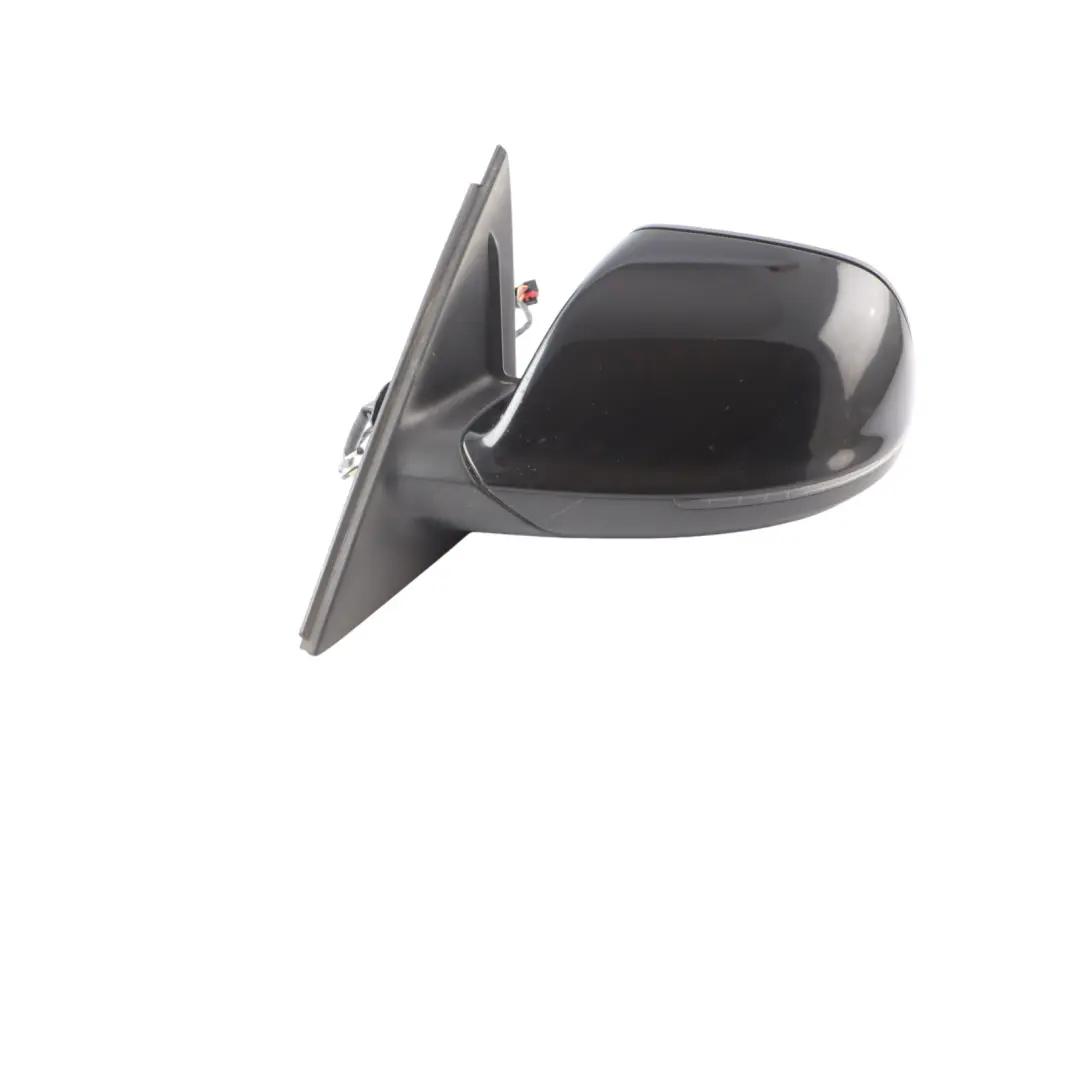 Audi Q5 8R Electric Mirror Wing Glass Left N/S Brilliant Black Metallic - Y9B - SKU RHD-8R2857409F-BBL - Part number 8R2857409F