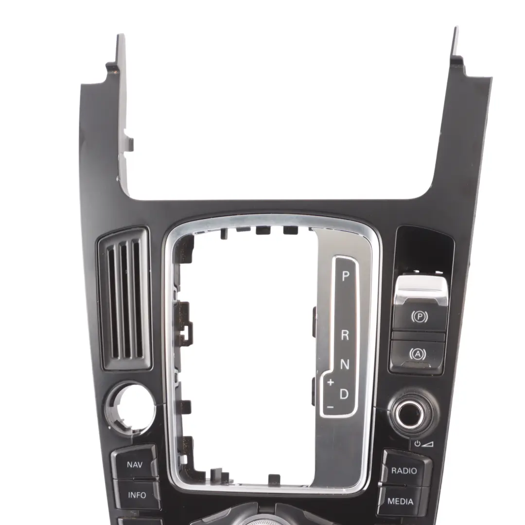 Sat Nav MMI Centre Console Cover Panel Switch Button Block to Audi A4 B8 with Part number 8T0919609E Audi A4 B8 Sat Nav MMI Centre Console Cover Panel Switch Button Block - SKU RHD-8T0919609E - Part number 8T0919609E