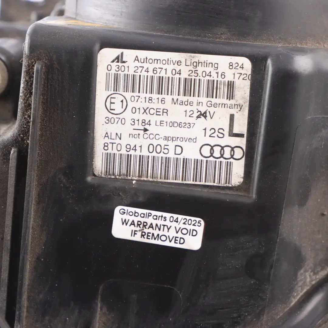 Audi A5 8T Front Lamp Headlight Xenon Left N/S - SKU RHD-8T0941043D-1 - Part number 8T0941043D