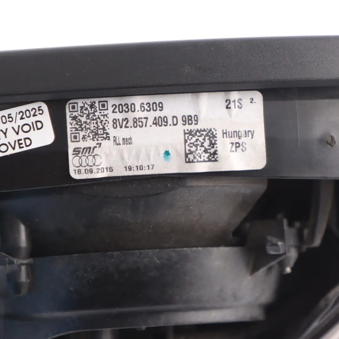 Audi RS3 8V Front Door Wing Mirror Heated Left N/S 8V2857409F - SKU RHD-8V2857409F1 - Part number 8V2857409F1