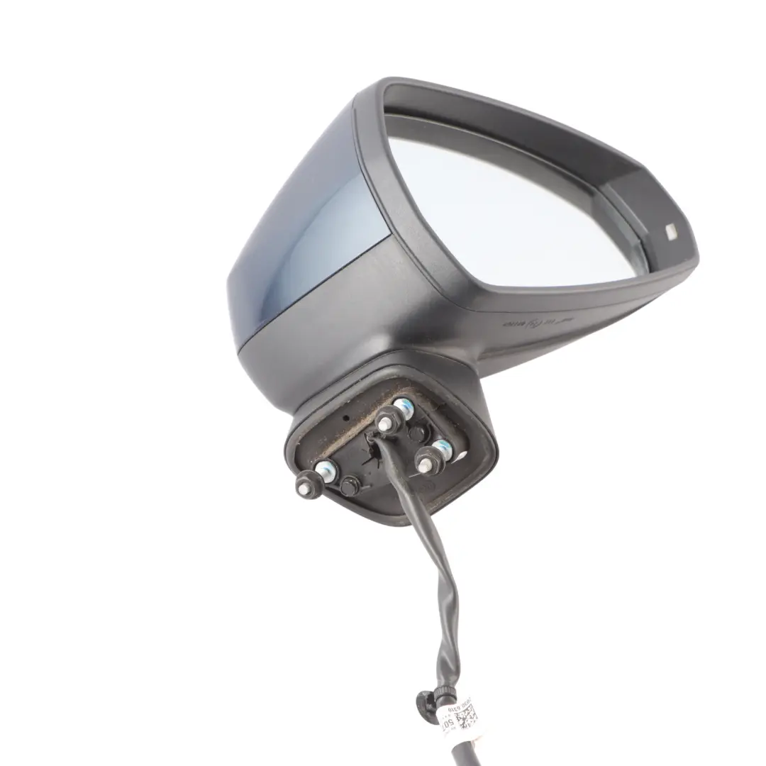 Audi A3 8V Door Wing Mirror Front Right O/S Cosmos Blue Metallic-X5 E - SKU RHD-8V2857410F-COBL - Part number 8V2857410F