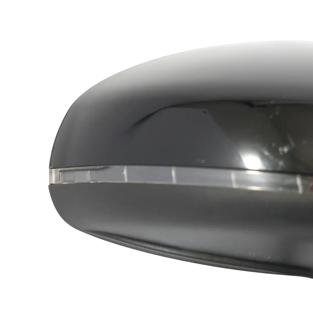 Audi A1 8X Wing Mirror Right O/S Door Electric Brilliant Black Metallic - Y9B - SKU RHD-8X2857410K-BBL - Part number 8X2857410K