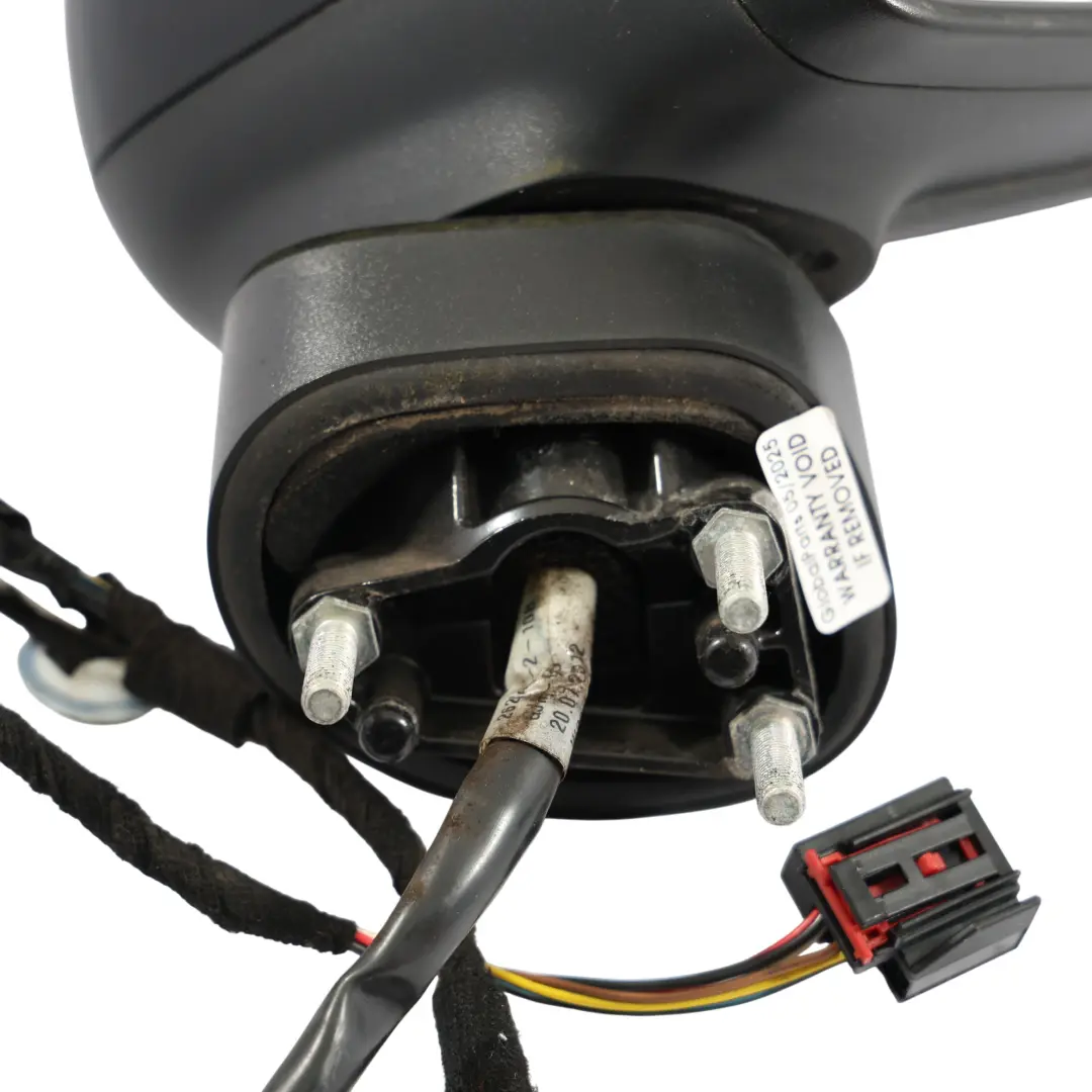 Audi A1 8X Wing Mirror Right O/S Door Electric Brilliant Black Metallic - Y9B - SKU RHD-8X2857410K-BBL - Part number 8X2857410K