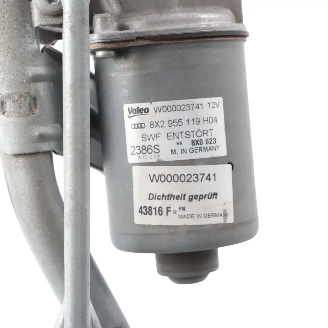 Windscreen Front Wiper Linkage System Motor 8X2955119 to Audi A1 8X with Part number 8X2955023G Audi A1 8X Windscreen Front Wiper Linkage System Motor 8X2955119 - SKU RHD-8X2955023G - Part number 8X2955023G