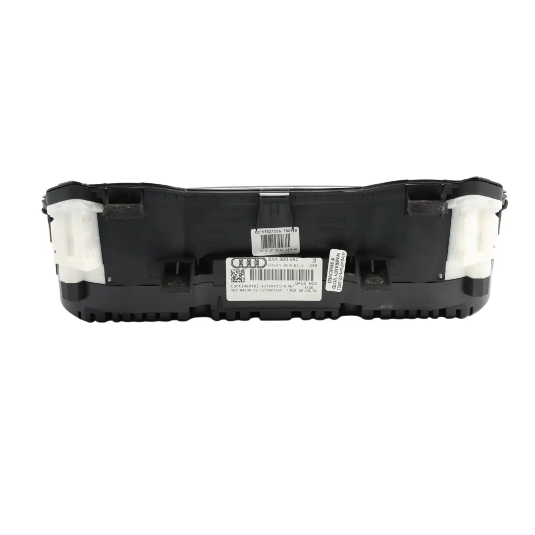 Instrument Cluster Speedo Clocks Meter Manual to Audi A1 8X Petrol with Part number 8XA920980 Audi A1 8X Petrol Instrument Cluster Speedo Clocks Meter Manual - SKU RHD-8XA920980 - Part number 8XA920980