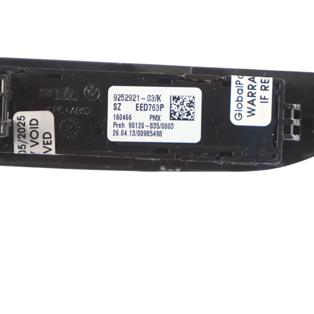 Operating Unit Centre Console Switch O/S to BMW 1 3 Series F20 F21 F30 with Part number 9252921 BMW 1 3 Series F20 F21 F30 Operating Unit Centre Console Switch O/S - SKU rhd-9252921 - Part number 9252921