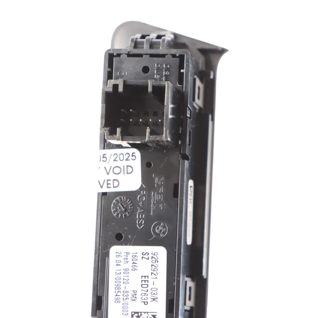 Operating Unit Centre Console Switch O/S to BMW 1 3 Series F20 F21 F30 with Part number 9252921 BMW 1 3 Series F20 F21 F30 Operating Unit Centre Console Switch O/S - SKU rhd-9252921 - Part number 9252921