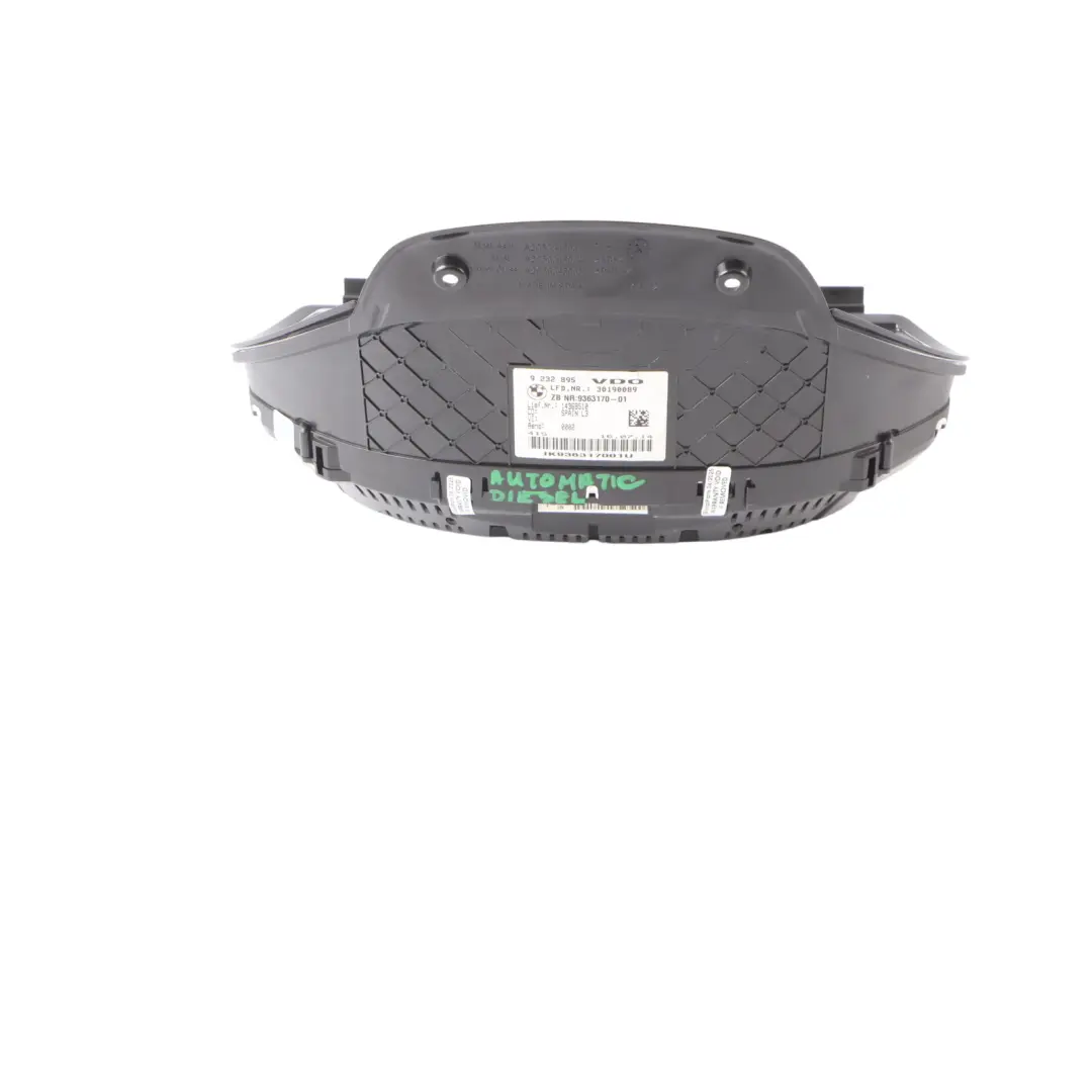 Instrument Cluster Speedometer Clocks Automatic to BMW F30 Diesel with Part number 9363170 BMW F30 Diesel Instrument Cluster Speedometer Clocks Automatic - SKU RHD-9363170 - Part number 9363170
