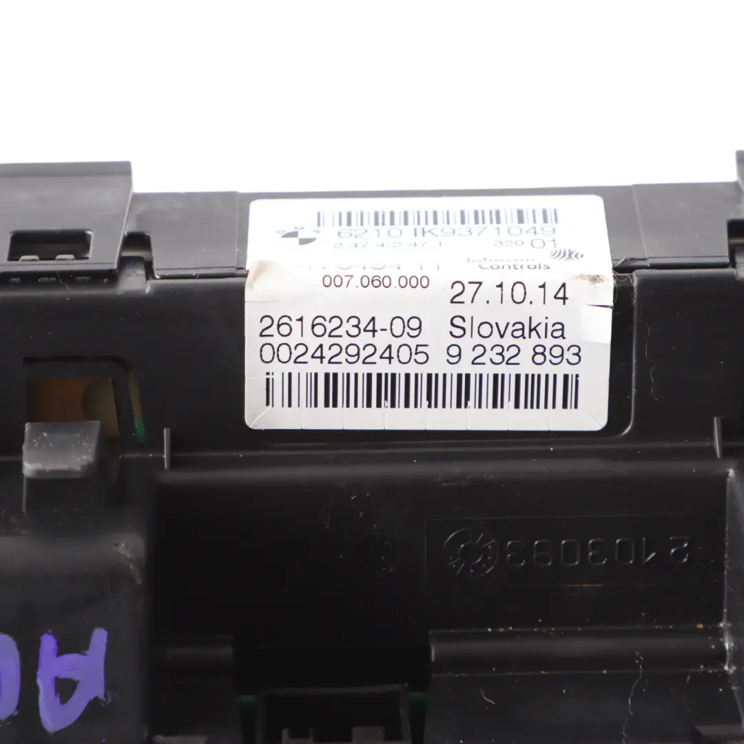 Instrument Cluster BMW F30 F31 Diesel Speedo Clocks Automatic MPH to with Part number 9371049 Instrument Cluster BMW F30 F31 Diesel Speedo Clocks Automatic MPH - SKU RHD-9371049 - Part number 9371049