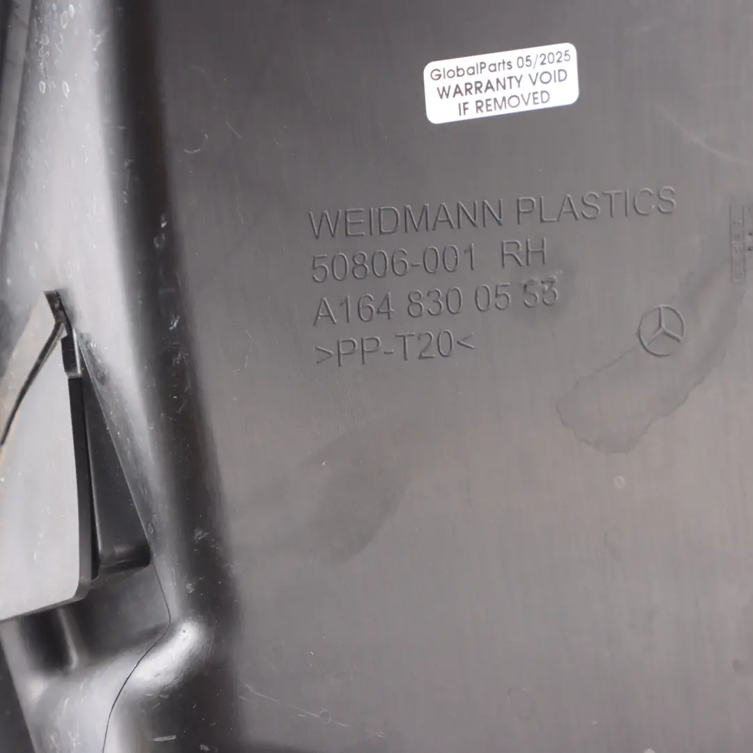 Intake Box Mercedes ML W164 GL X164 Air Duct Guide Panel to with Part number A1648300553 Intake Box Mercedes ML W164 GL X164 Air Duct Guide Panel - SKU RHD-A1648300553 - Part number A1648300553