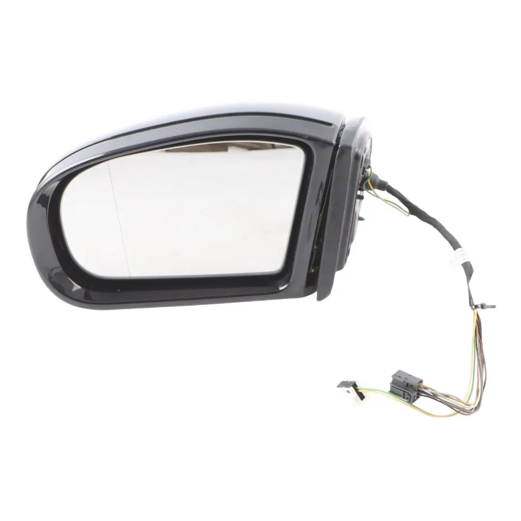 Mercedes W203 Wing Mirror Power Fold Door Left N/S Obsidian Black Metallic - 197