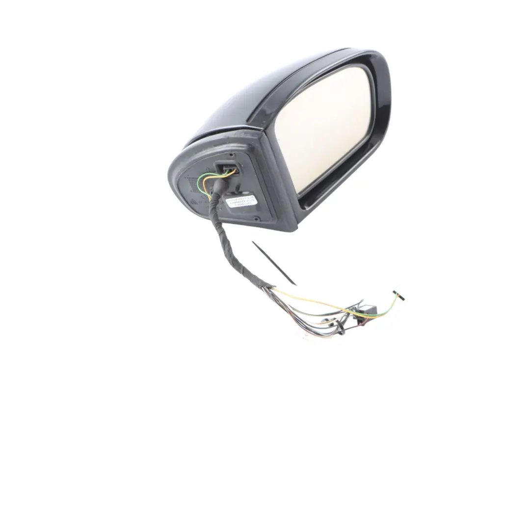 Mercedes W203 Wing Mirror Door Right O/S Auto Dip Power Fold Obsidian Black 197 - SKU rhd-A2038107276-OB - Part number A2038107276