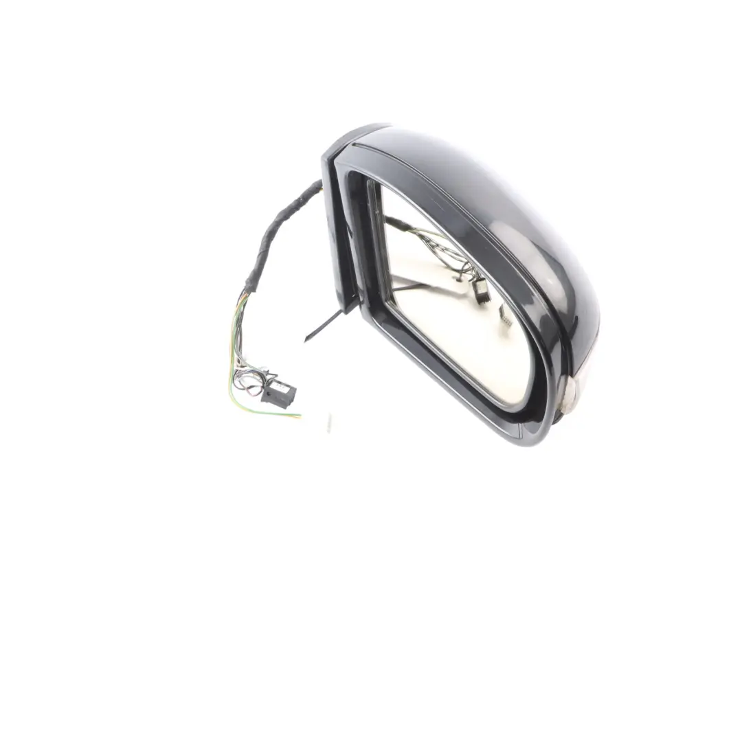 Mercedes W203 Wing Mirror Door Right O/S Auto Dip Power Fold Obsidian Black 197 - SKU rhd-A2038107276-OB - Part number A2038107276