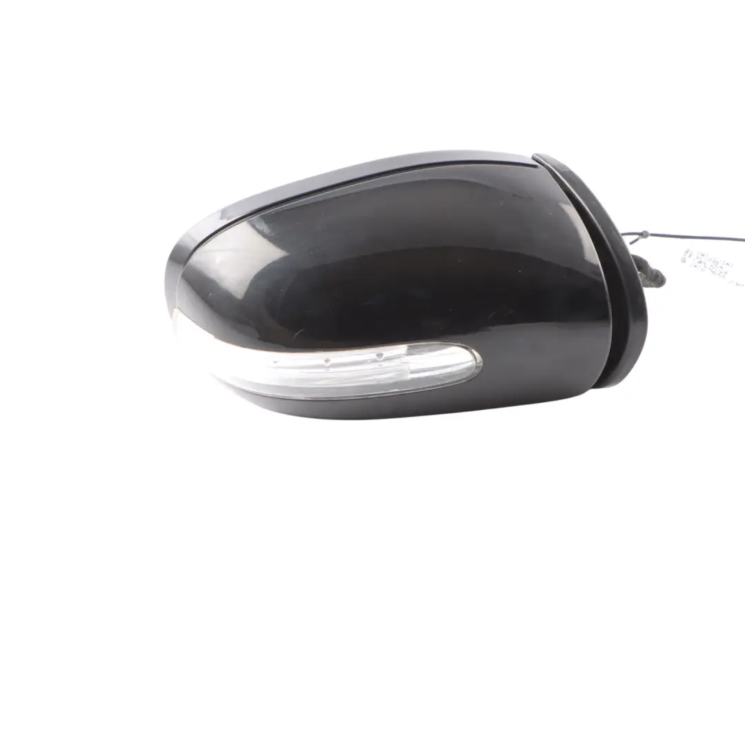 Mercedes W203 Wing Mirror Door Right O/S Auto Dip Power Fold Obsidian Black 197 - SKU rhd-A2038107276-OB - Part number A2038107276