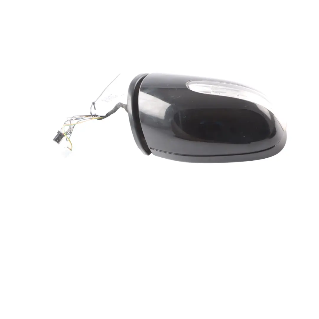 Mercedes W203 Wing Mirror Door Right O/S Auto Dip Power Fold Obsidian Black 197 - SKU rhd-A2038107276-OB - Part number A2038107276