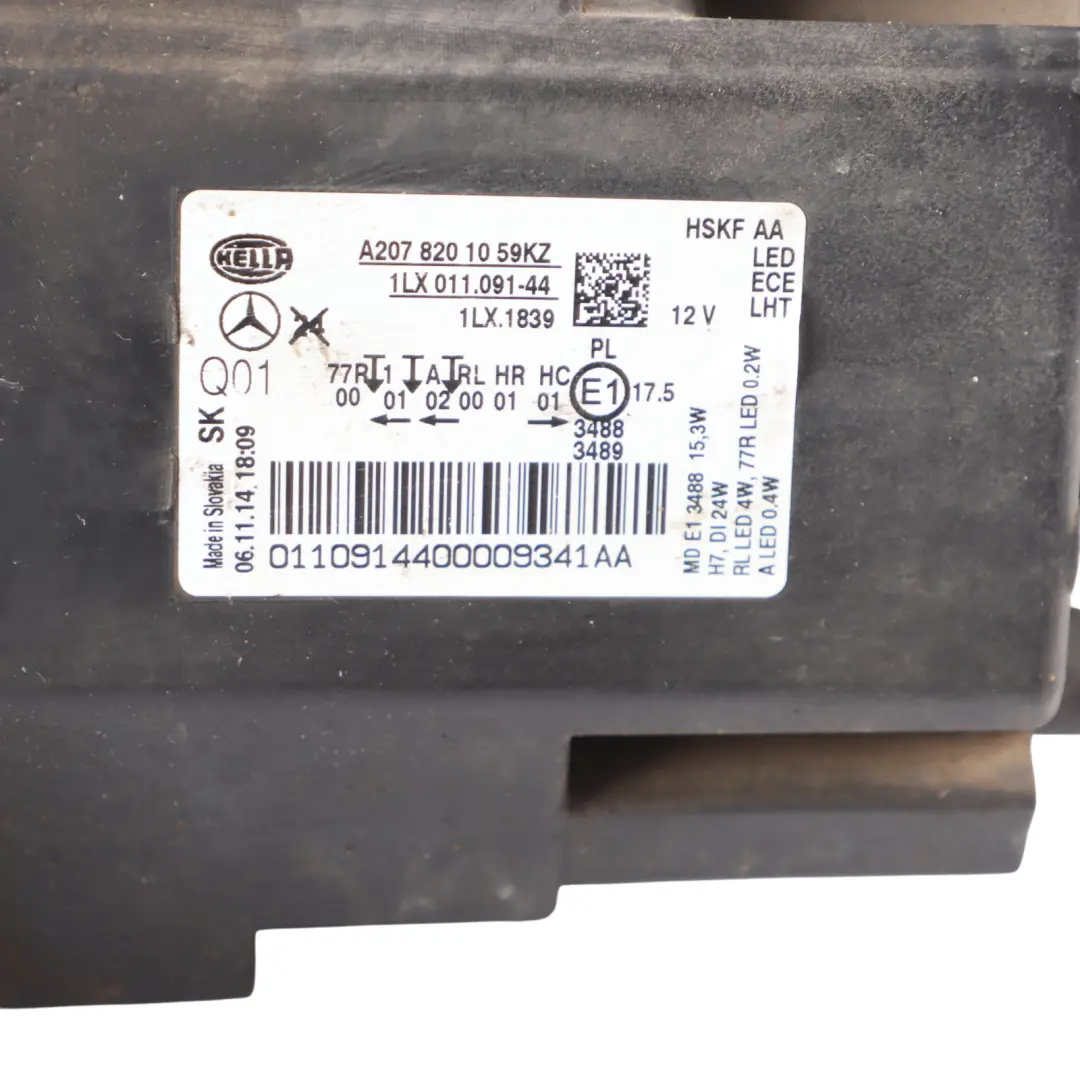 Front Lamp Headlight Left N/S Passenger Side to Mercedes C207 with Part number A2078208261 Mercedes C207 Front Lamp Headlight Left N/S Passenger Side - SKU RHD-A2078208261-1 - Part number A2078208261