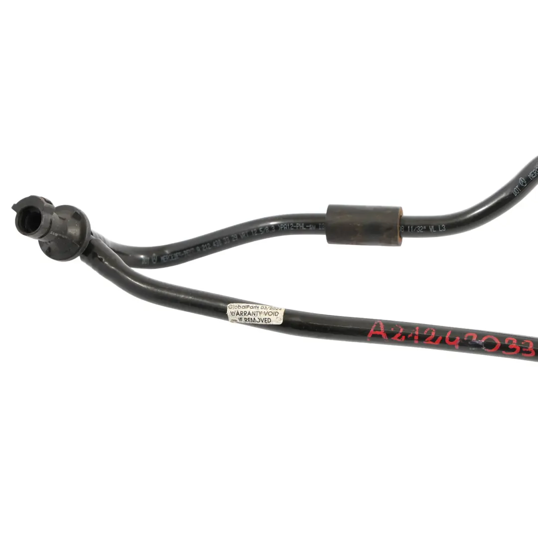 Vacuum Pipe Mercedes W212 Separation Hose Line Vacuum Pump to with Part number A2124303329 Vacuum Pipe Mercedes W212 Separation Hose Line Vacuum Pump - SKU RHD-A2124303329 - Part number A2124303329