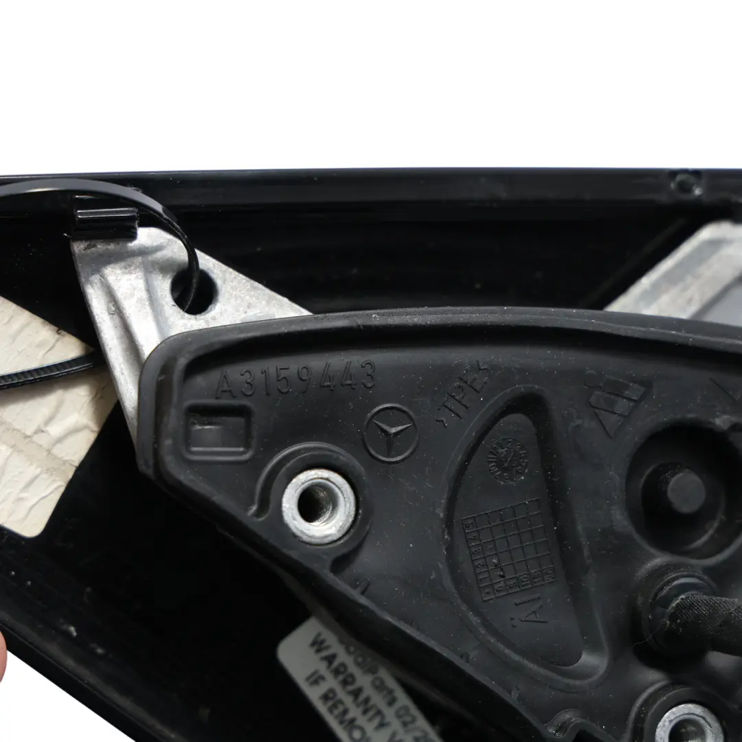 Door Wing Mirror Glass Left N/S Indigolite Blue Metallic - 230 to Mercedes S212 with Part number A2128100376 Mercedes S212 Door Wing Mirror Glass Left N/S Indigolite Blue Metallic - 230 - SKU RHD-A2128100376-INB1 - Part number A2128100376