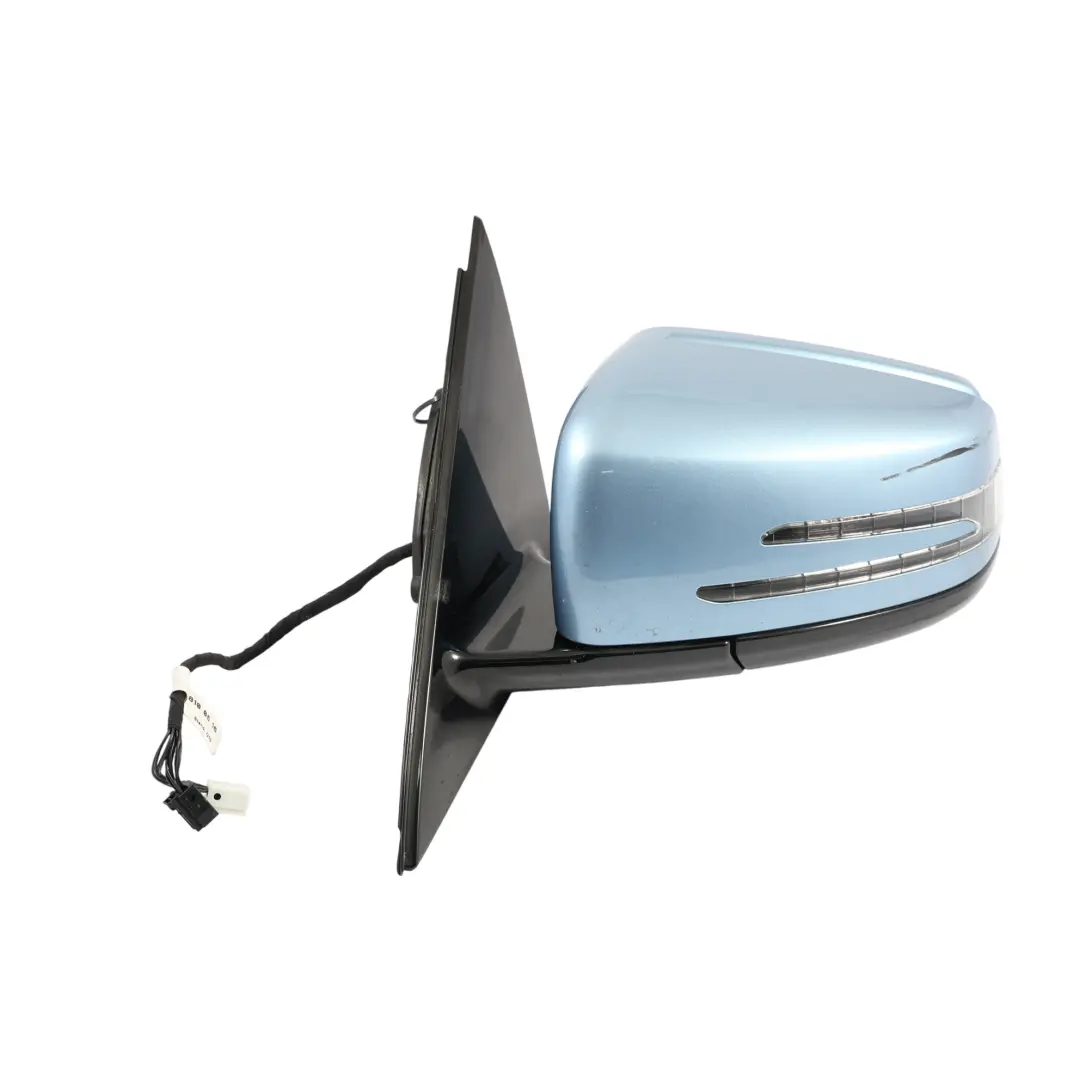 Door Wing Mirror Glass Left N/S Indigolite Blue Metallic - 230 to Mercedes S212 with Part number A2128100376 Mercedes S212 Door Wing Mirror Glass Left N/S Indigolite Blue Metallic - 230 - SKU RHD-A2128100376-INB1 - Part number A2128100376