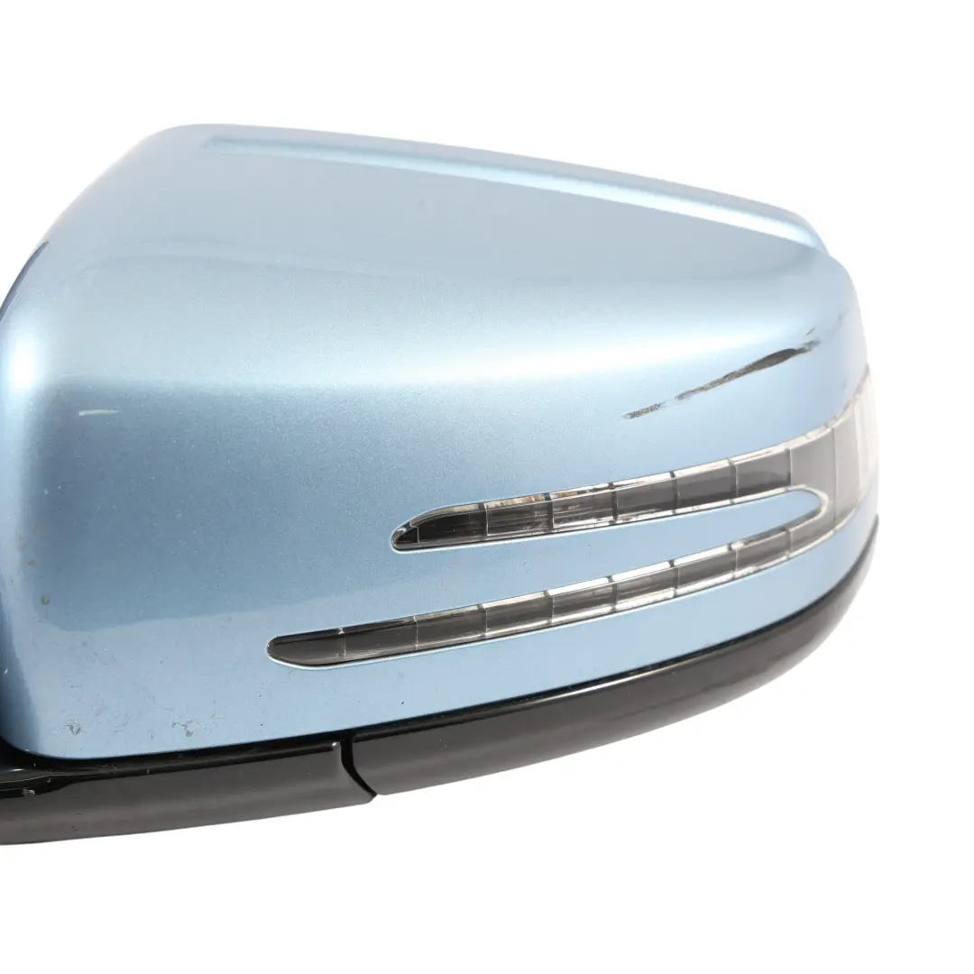Door Wing Mirror Glass Left N/S Indigolite Blue Metallic - 230 to Mercedes S212 with Part number A2128100376 Mercedes S212 Door Wing Mirror Glass Left N/S Indigolite Blue Metallic - 230 - SKU RHD-A2128100376-INB1 - Part number A2128100376