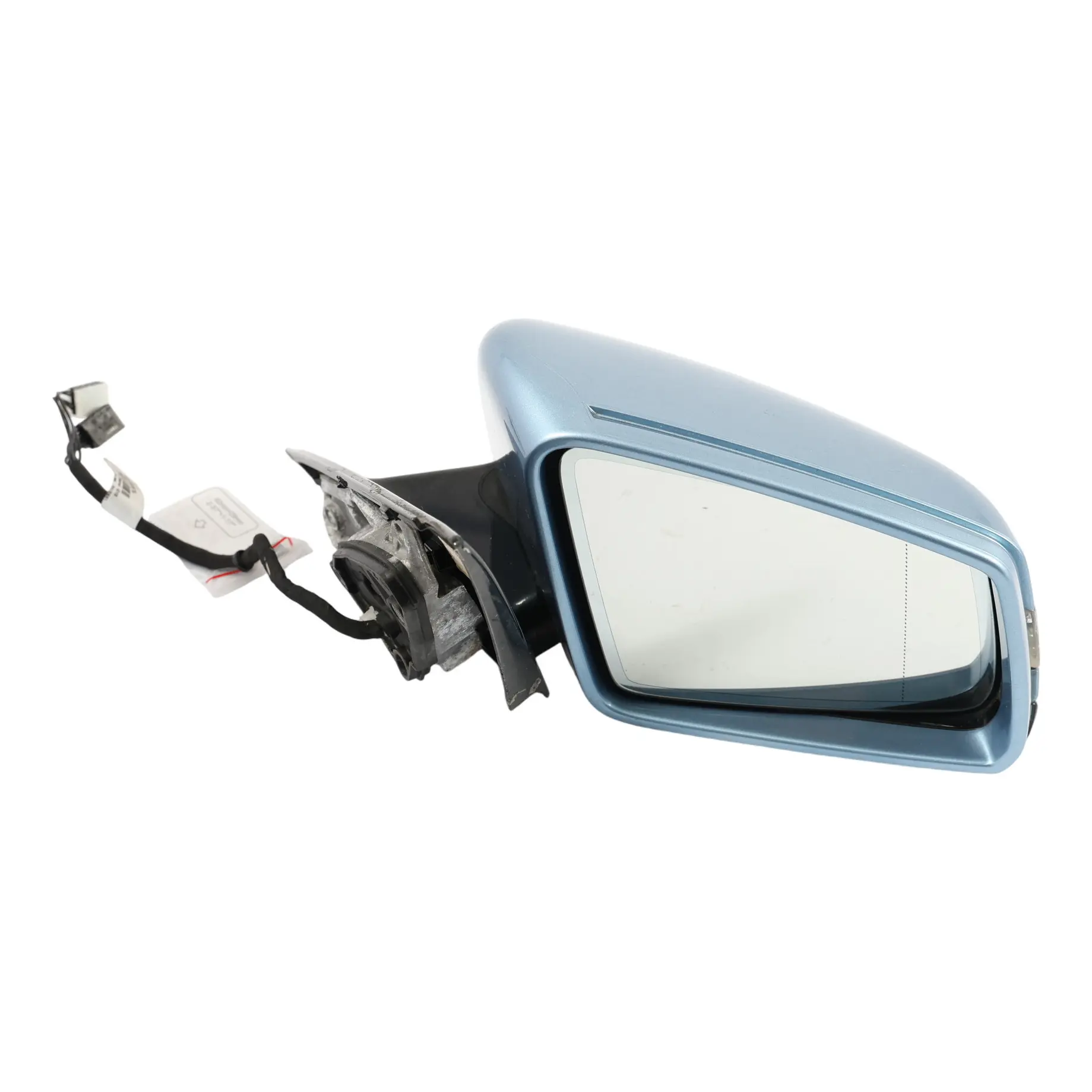 Mercedes W212 Door Wing Mirror Glass Right O/S Indigolite Blue Metallic - 230
