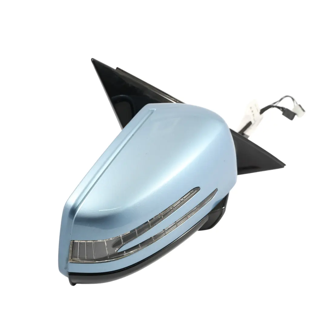 Door Wing Mirror Glass Right O/S Indigolite Blue Metallic - 230 to Mercedes W212 with Part number A2128100476 Mercedes W212 Door Wing Mirror Glass Right O/S Indigolite Blue Metallic - 230 - SKU RHD-A2128100476-INB - Part number A2128100476