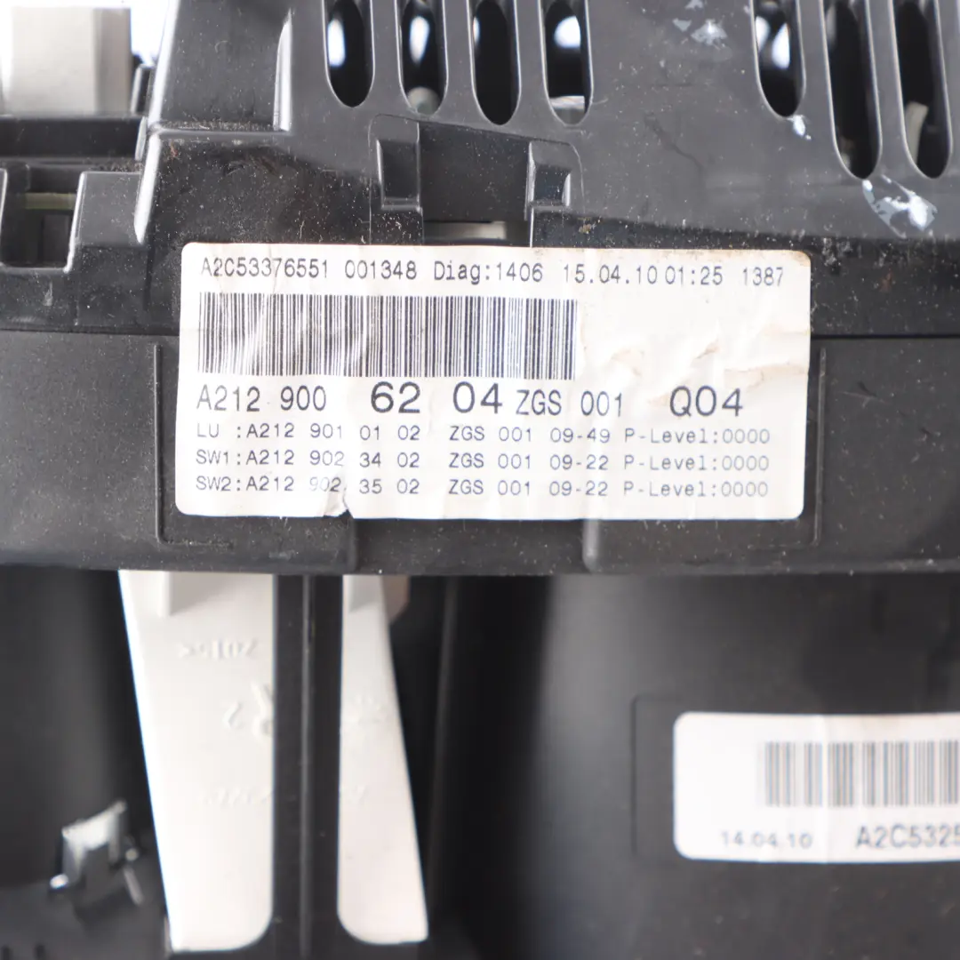 Mercedes A207 Petrol Instrument Cluster Speedo Clocks Automatic - SKU RHD-A2129006204 - Part number A2129006204