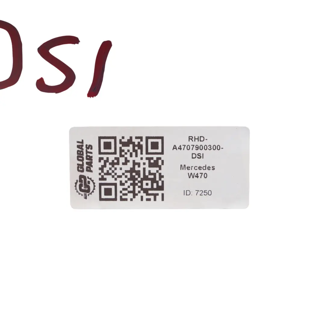 W470 Hardtop Rear Pickup Bed Boot Trunk Diamond Silver Metallic - 988 to Mercedes with Part number A4707900300 Mercedes W470 Hardtop Rear Pickup Bed Boot Trunk Diamond Silver Metallic - 988 - SKU RHD-A4707900300-DSI - Part number A4707900300