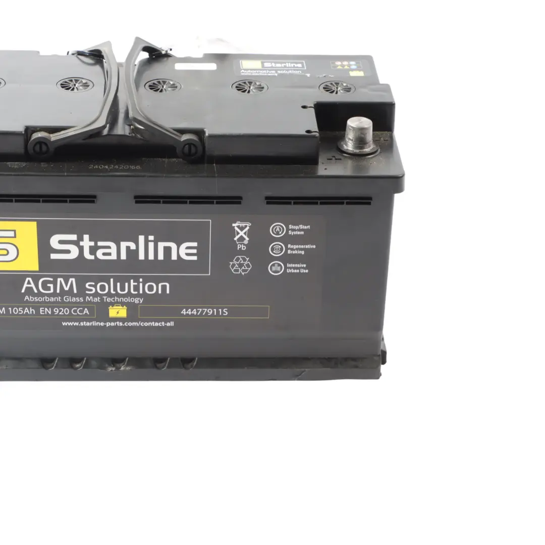 Starline AGM Car Accumulator Battery Electrical Unit 12V 105Ah 920A to with Part number STARLINE-AGM-105AH Starline AGM Car Accumulator Battery Electrical Unit 12V 105Ah 920A - SKU STARLINE-AGM-105AH - Part number STARLINE-AGM-105AH