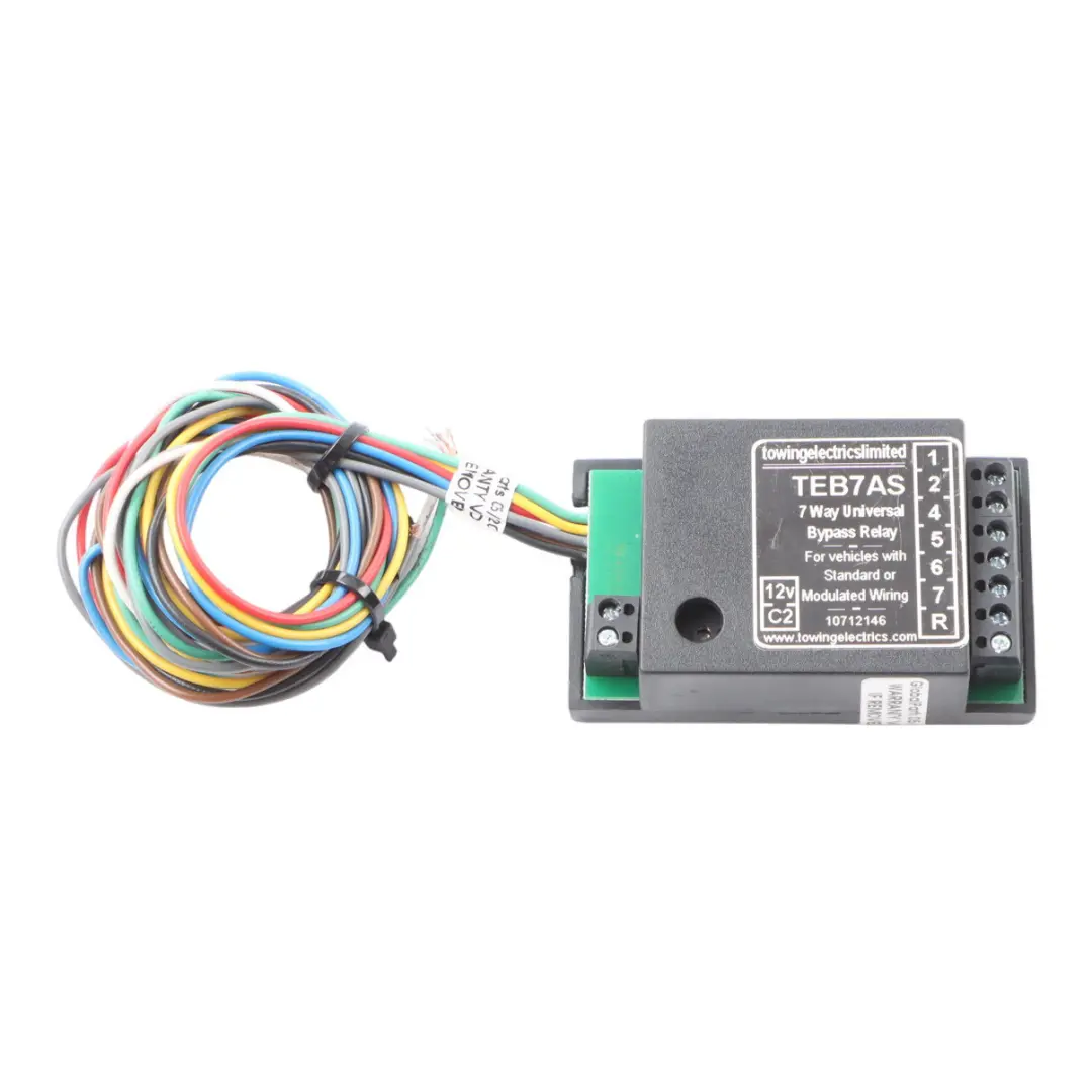 Towing Electrics Tow Hook 7 Way Bypass Relays 12V C2 10712146 to with Part number TEB7AS Towing Electrics Tow Hook 7 Way Bypass Relays 12V C2 10712146 - SKU TEB7AS - Part number TEB7AS