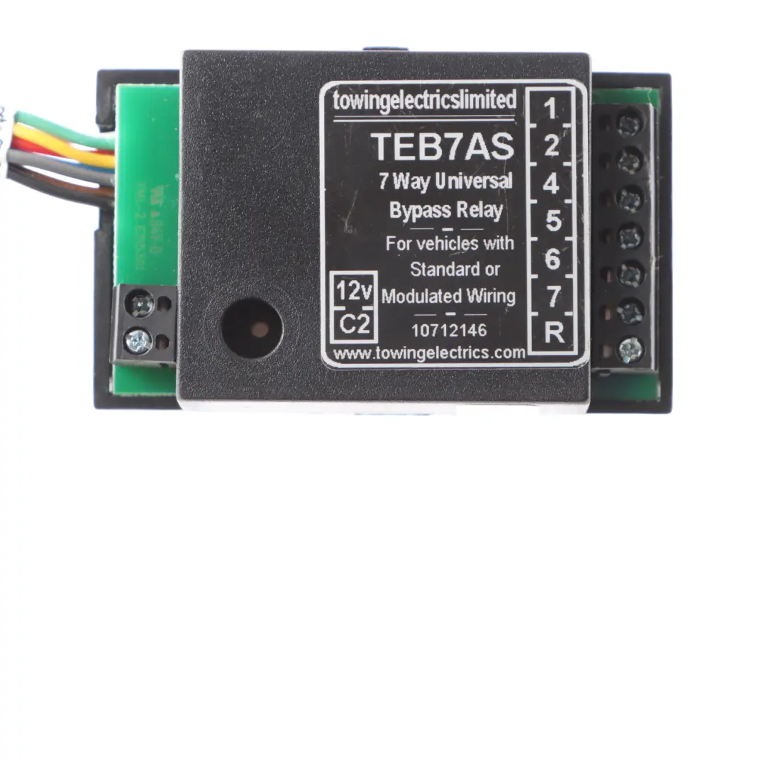 Towing Electrics Tow Hook 7 Way Bypass Relays 12V C2 10712146 to with Part number TEB7AS Towing Electrics Tow Hook 7 Way Bypass Relays 12V C2 10712146 - SKU TEB7AS - Part number TEB7AS