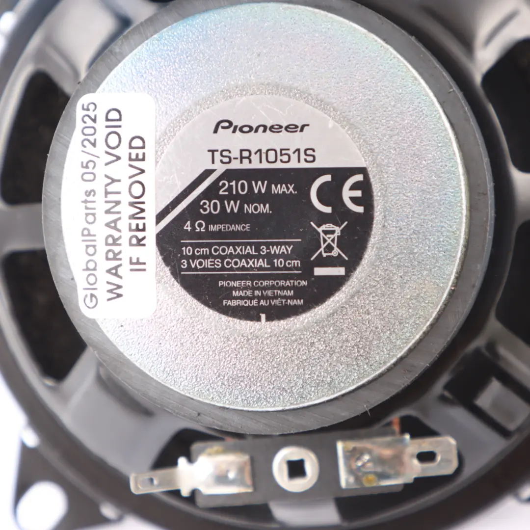 Genuine Pioneer Stereo 3-Way Coaxial Speaker Loudspeaker Set 4" 210W to  with Part number TS-R1051S  Genuine Pioneer Stereo 3-Way Coaxial Speaker Loudspeaker Set 4" 210W - SKU TS-R1051S - Part number TS-R1051S