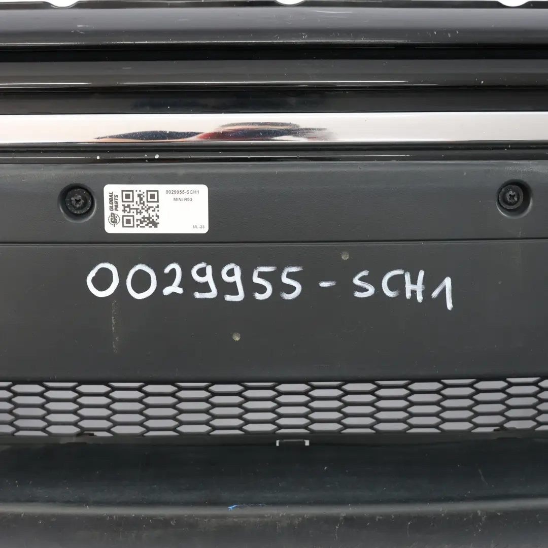Front Bumper Mini Cooper S R52 R53 Complete Trim Panel Schwarz 2 Black - 668 to with Part number 0029955 Front Bumper Mini Cooper S R52 R53 Complete Trim Panel Schwarz 2 Black - 668 - SKU 0029955-SCH1 - Part number 0029955