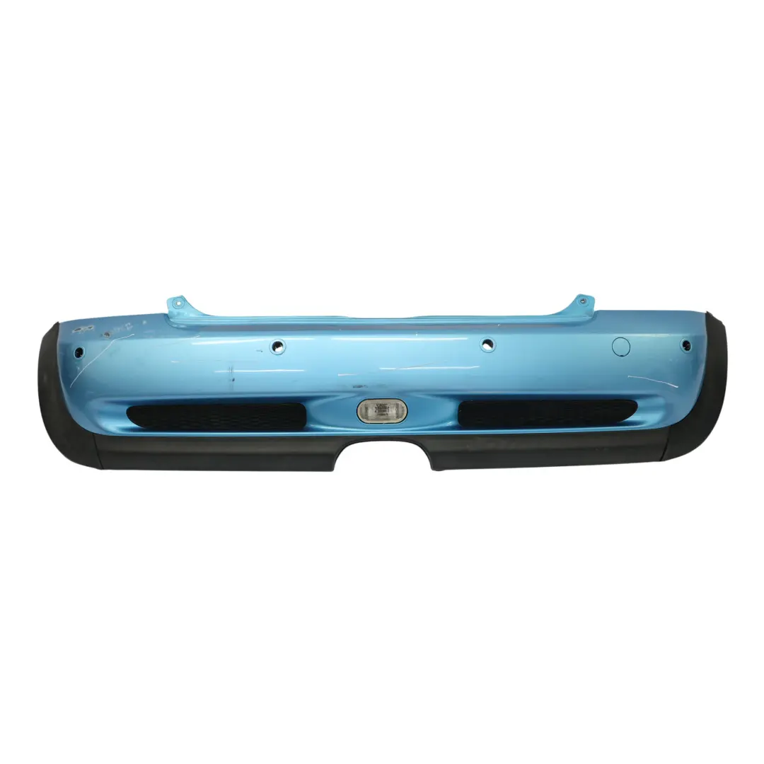 Bumper Trim Cooper S Complete Panel Electric Blue Metallic - 870 to Mini R53 Rear with Part number 0029957 Mini R53 Rear Bumper Trim Cooper S Complete Panel Electric Blue Metallic - 870 - SKU 0029957-ELB - Part number 0029957