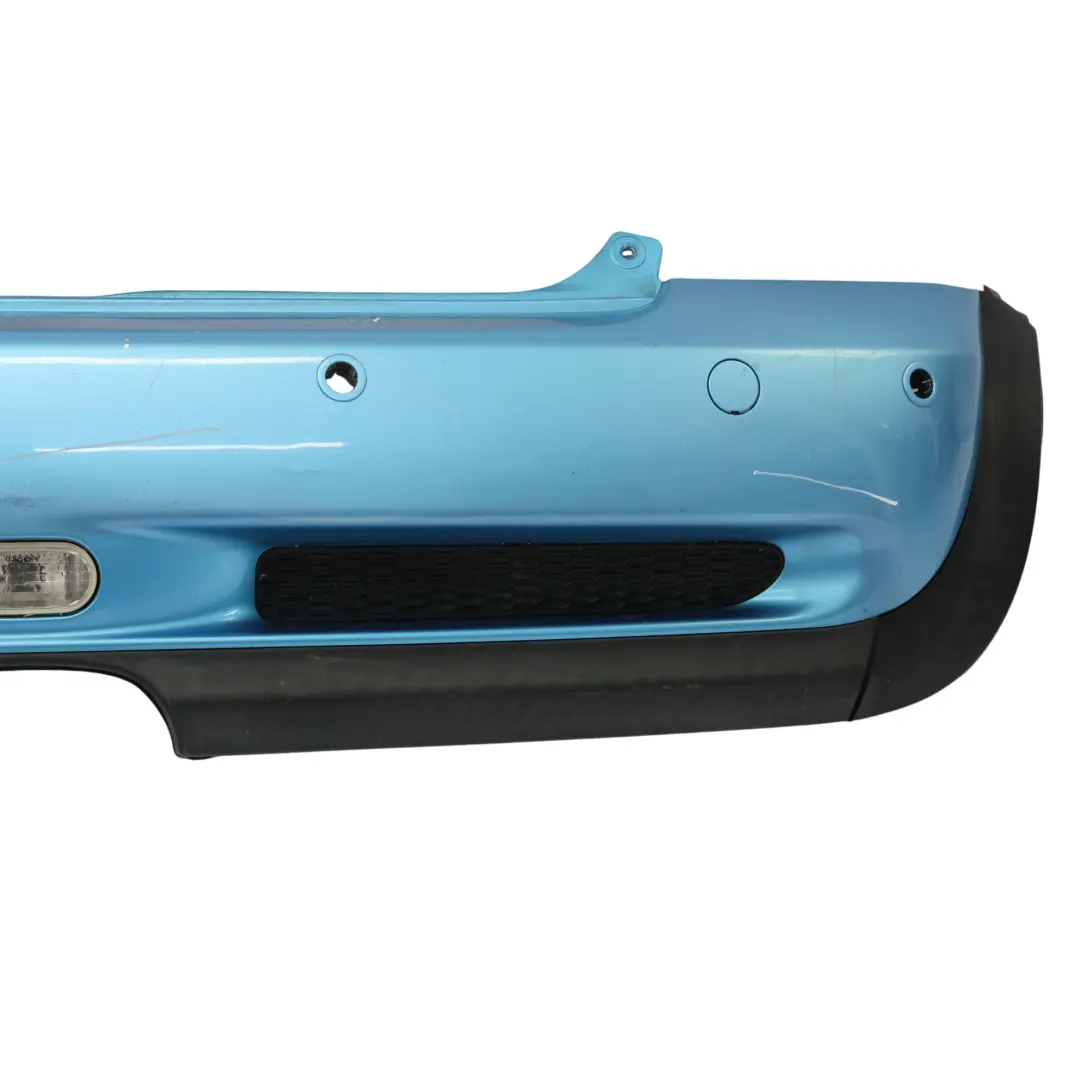 Bumper Trim Cooper S Complete Panel Electric Blue Metallic - 870 to Mini R53 Rear with Part number 0029957 Mini R53 Rear Bumper Trim Cooper S Complete Panel Electric Blue Metallic - 870 - SKU 0029957-ELB - Part number 0029957