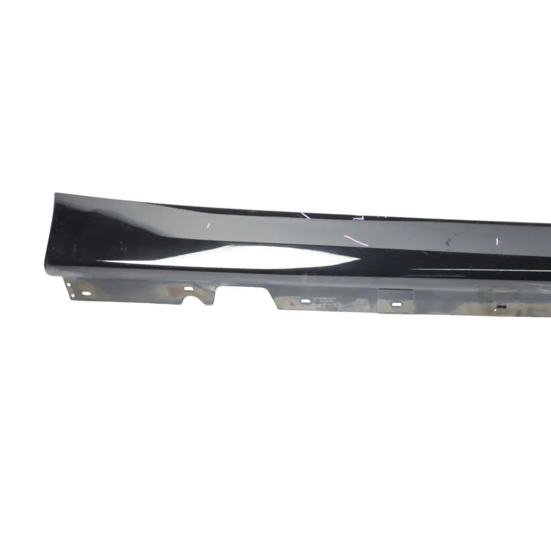 BMW E90 E91 Side Skirt Sill Strip Right O/S Schwarz 2 Black - 668 - SKU 0032950-SCH - Part number 0032950