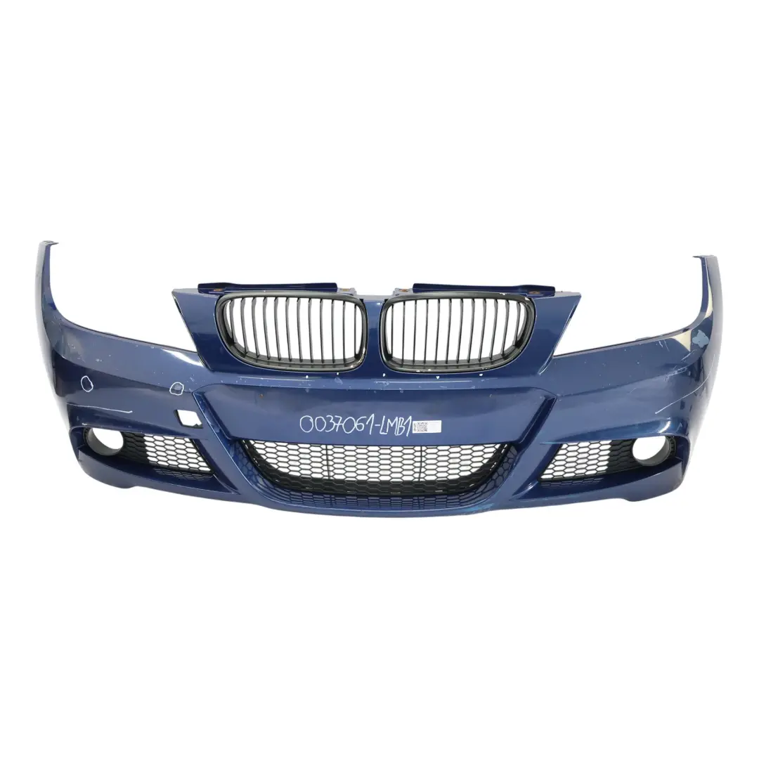 Complete Front Bumper Trim Panel Le Mans Blue - 381 to BMW E90 E91 LCI M Sport with Part number 0037061 BMW E90 E91 LCI M Sport Complete Front Bumper Trim Panel Le Mans Blue - 381 - SKU 0037061-LMB1 - Part number 0037061