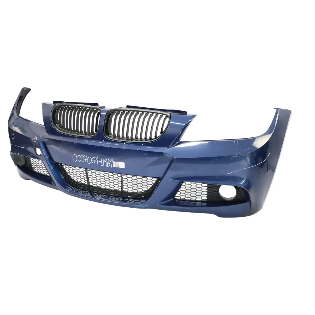 Complete Front Bumper Trim Panel Le Mans Blue - 381 to BMW E90 E91 LCI M Sport with Part number 0037061 BMW E90 E91 LCI M Sport Complete Front Bumper Trim Panel Le Mans Blue - 381 - SKU 0037061-LMB1 - Part number 0037061