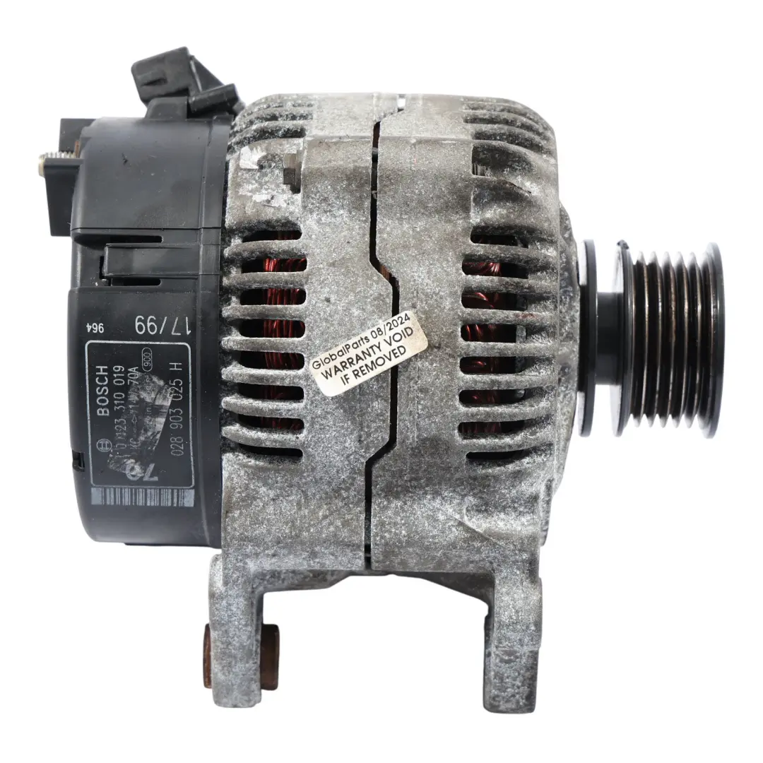 6N Alternator Generator BOSCH 14V 70A to Volkswagen Polo with Part number 028903025G Volkswagen Polo 6N Alternator Generator BOSCH 14V 70A - SKU 028903025G - Part number 028903025G
