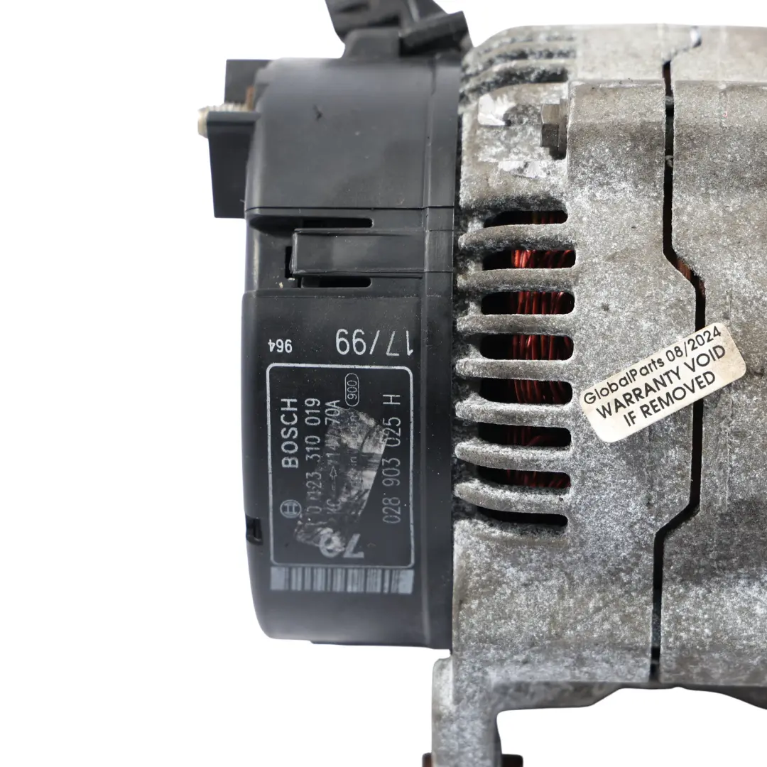 6N Alternator Generator BOSCH 14V 70A to Volkswagen Polo with Part number 028903025G Volkswagen Polo 6N Alternator Generator BOSCH 14V 70A - SKU 028903025G - Part number 028903025G
