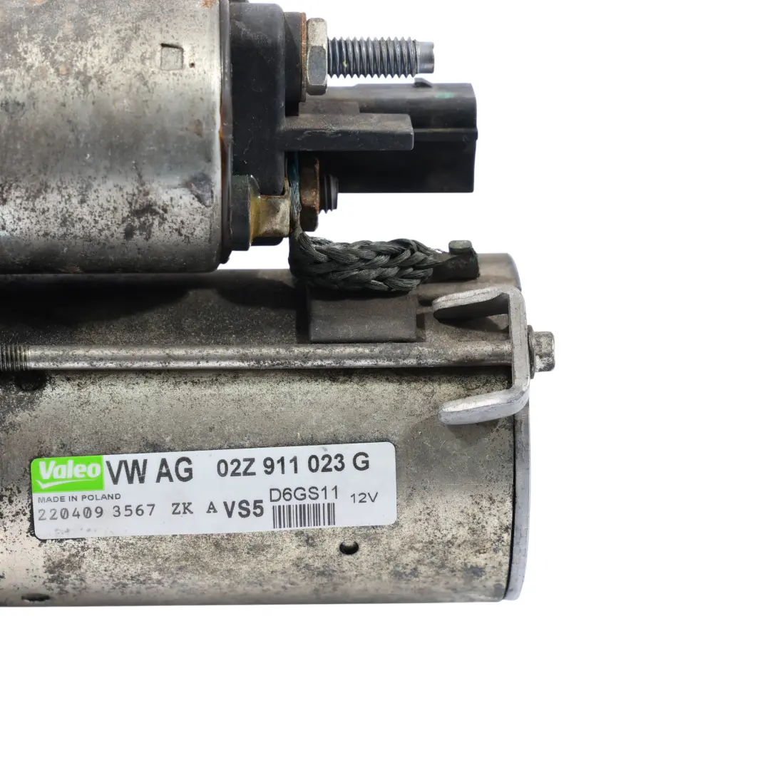 VW Volkswagen Touran 1T 1.4 TSI Starter Motor Petrol Engine Unit - SKU 02Z911023G - Part number 02Z911023G