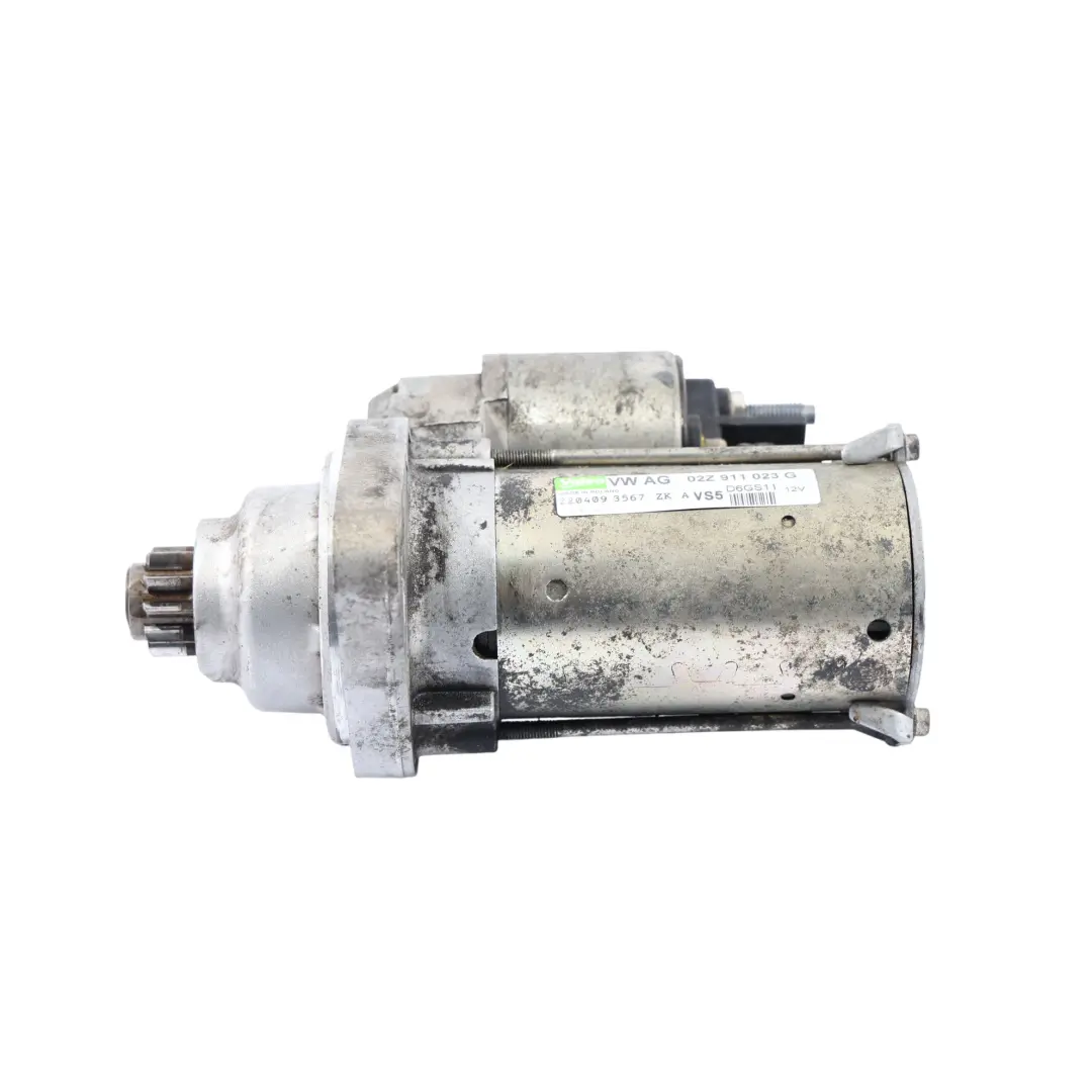 VW Volkswagen Touran 1T 1.4 TSI Motorino Di Avviamento Benzina - SKU 02Z911023G - Numero di parte 02Z911023G