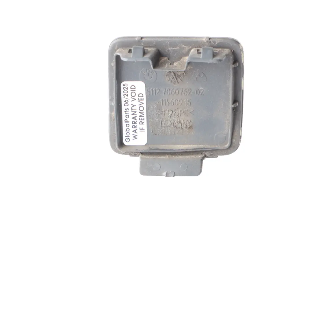 Towing Eye Flap Rear Bumper Silbergrau Metallic A08 to BMW E61 Touring with Part number 0306984 BMW E61 Touring Towing Eye Flap Rear Bumper Silbergrau Metallic A08 - SKU 0306984-SBG - Part number 0306984