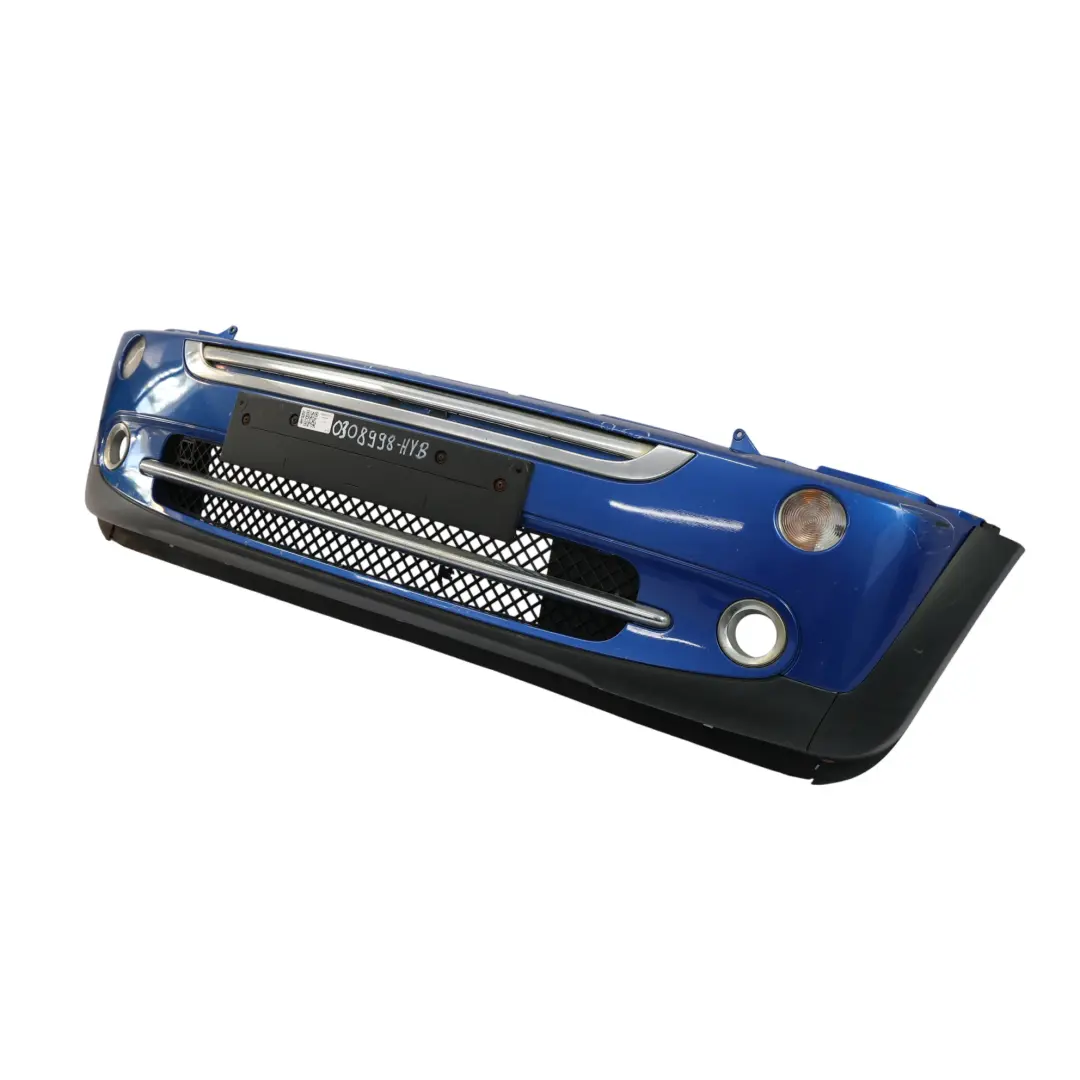 Frontstoßstange komplett Verkleidung Hyper Blue Metallic - A28 für Mini R50 R52 mit Teilenummer 0308998 Mini R50 R52 Frontstoßstange komplett Verkleidung Hyper Blue Metallic - A28 - SKU 0308998-HYB - Teilenummer 0308998