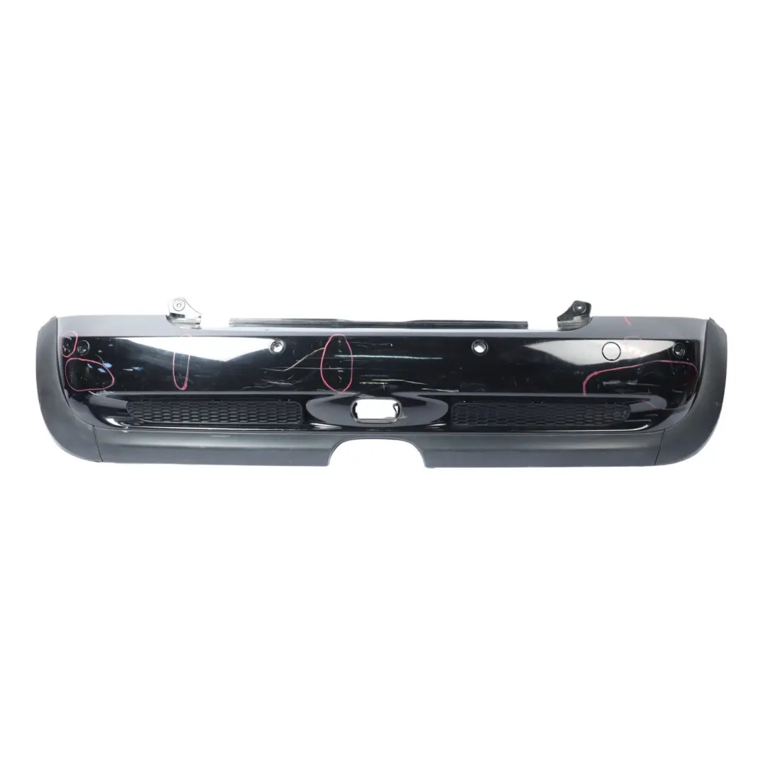 Bumper PDC Cabrio Cooper S Panel Schwarz 2 Black - 668 to Mini R52 Rear with Part number 0309220 Mini R52 Rear Bumper PDC Cabrio Cooper S Panel Schwarz 2 Black - 668 - SKU 0309220-SCH - Part number 0309220