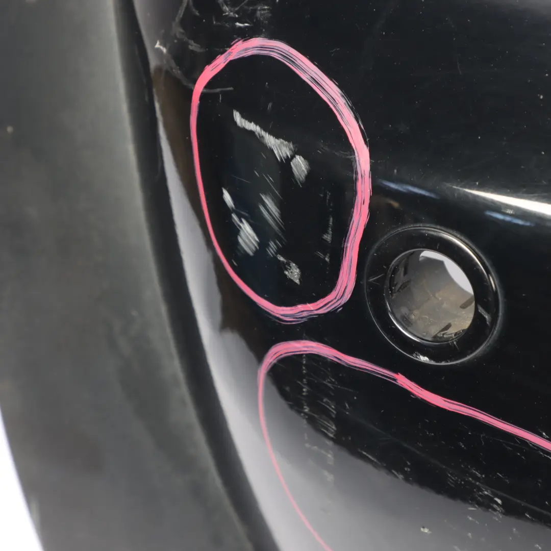 Bumper PDC Cabrio Cooper S Panel Schwarz 2 Black - 668 to Mini R52 Rear with Part number 0309220 Mini R52 Rear Bumper PDC Cabrio Cooper S Panel Schwarz 2 Black - 668 - SKU 0309220-SCH - Part number 0309220