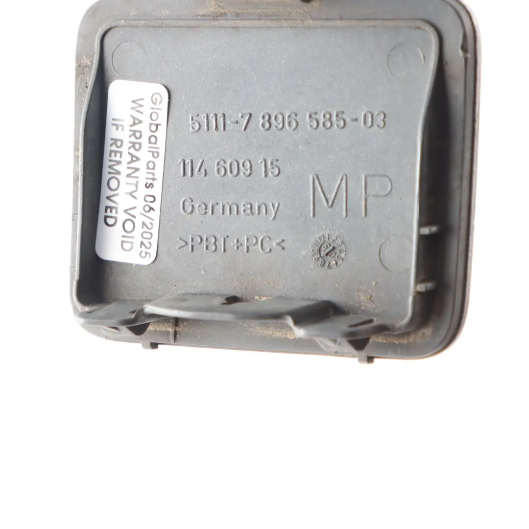 Flap Towing Eye Front Bumper Silbergrau Grey Metallic - A08 to BMW E60 E61 LCI with Part number 0397279 BMW E60 E61 LCI Flap Towing Eye Front Bumper Silbergrau Grey Metallic - A08 - SKU 0397279-SBG - Part number 0397279