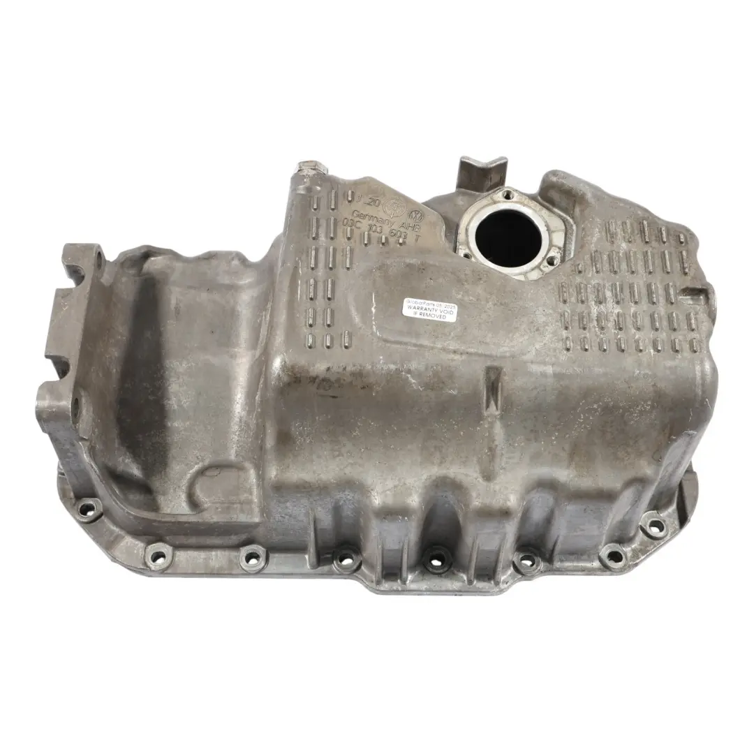 Mk6 1.4 TSI CAVD Petrol Engine Oil Sump to VW Golf with Part number 03C103603T VW Golf Mk6 1.4 TSI CAVD Petrol Engine Oil Sump - SKU 03C103603T - Part number 03C103603T